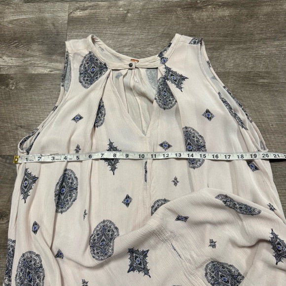 Free People Tree Swing Ivory Pink Mini Dress Size Medium - Picture 8 of 10